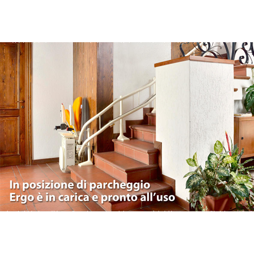 Montascale a poltroncina per scale curve